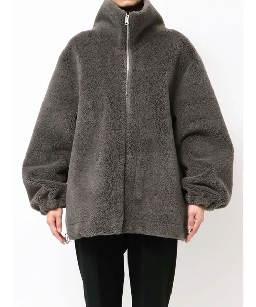 2WAYボアフェイクレザーコート（その他アウター）｜ELENDEEK（エレン