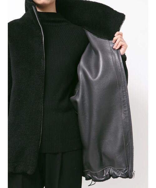 ELENDEEK（エレンディーク）の「2WAYボアフェイクレザーコート（その他アウター・レディース・グレー/オフホワイト/ブラック・02/01）」の20枚目の写真