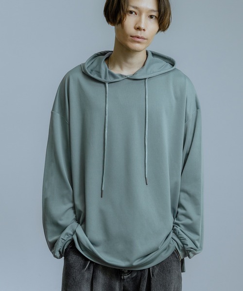 Crownor(クラウノアー)の「オーバーサイズ 長袖パーカー(パーカー・メンズ・モカ/パープル/ライトグレー/ブルーグレー/ブラック・LARGE/MEDIUM)」の4枚目の写真