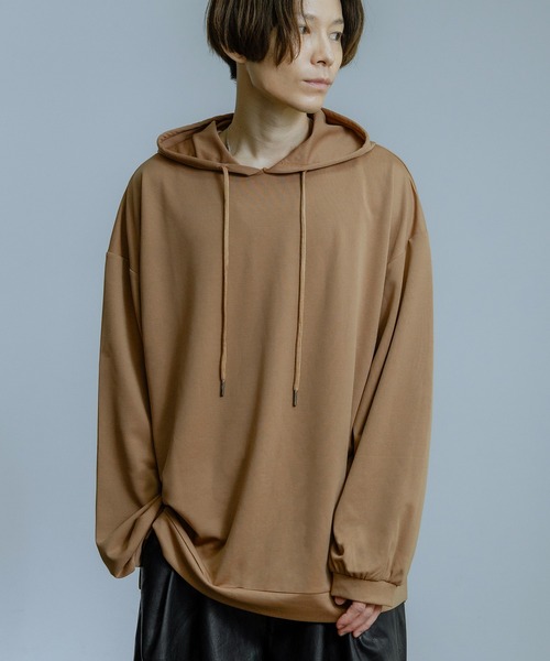 Crownor(クラウノアー)の「オーバーサイズ 長袖パーカー(パーカー・メンズ・モカ/パープル/ライトグレー/ブルーグレー/ブラック・LARGE/MEDIUM)」の1枚目の写真