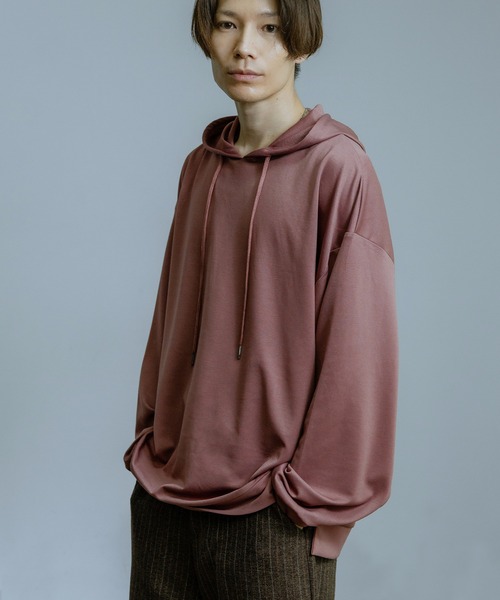 Crownor(クラウノアー)の「オーバーサイズ 長袖パーカー(パーカー・メンズ・モカ/パープル/ライトグレー/ブルーグレー/ブラック・LARGE/MEDIUM)」の15枚目の写真