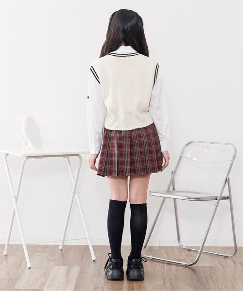 algy（アルジー）の「【セレモニー対応】ベルト付きスカパン（スカート・キッズ・ブラウン/グレー/ブラック・XX-SMALL/X-SMALL/MEDIUM/SMALL）」の8枚目の写真