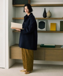 NANO universe | WooLoop Aラインステンカラーミドルコート(ステンカラーコート)