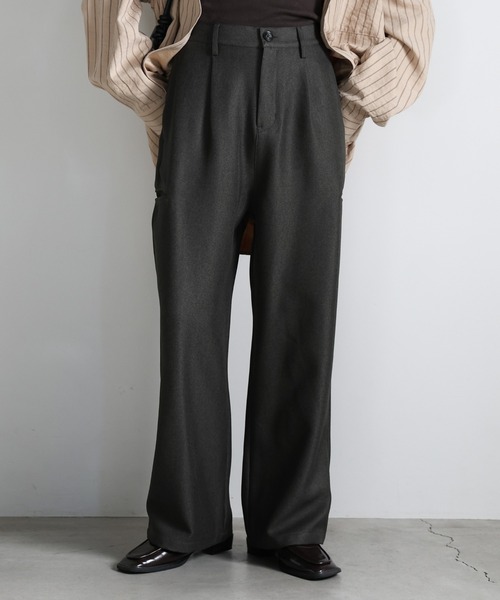 サイドポケットストレートスラックスパンツ（スラックス）｜select