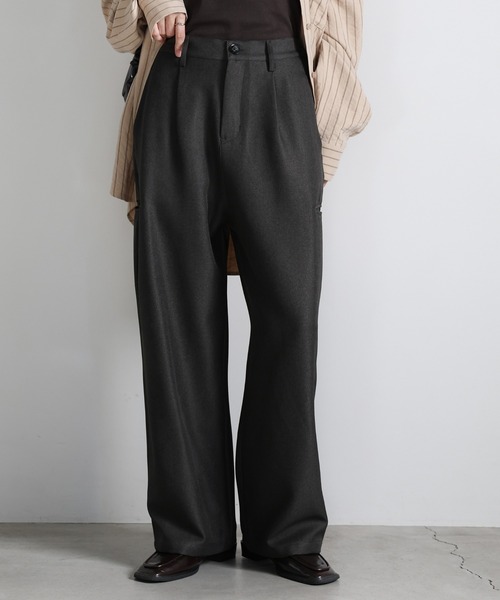 サイドポケットストレートスラックスパンツ（スラックス）｜select