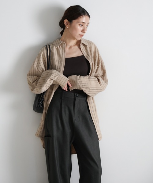 セール】サイドポケットストレートスラックスパンツ（スラックス