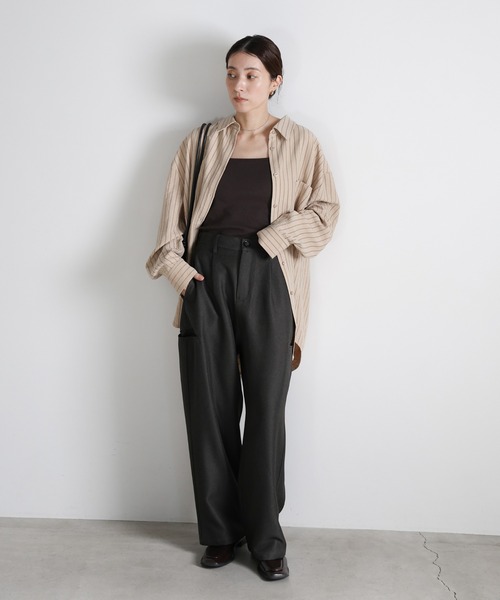 サイドポケットストレートスラックスパンツ（スラックス）｜select