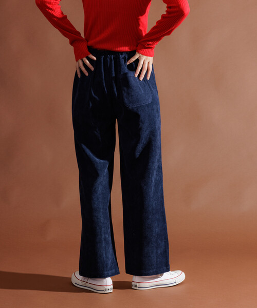 FREAK'S STORE（フリークスストア）の「ベロアライク コーデュロイ イージーパンツ（その他パンツ・レディース・ネイビー/ブラウン/オフホワイト/チャコールグレー・SMALL/MEDIUM）」の10枚目の写真