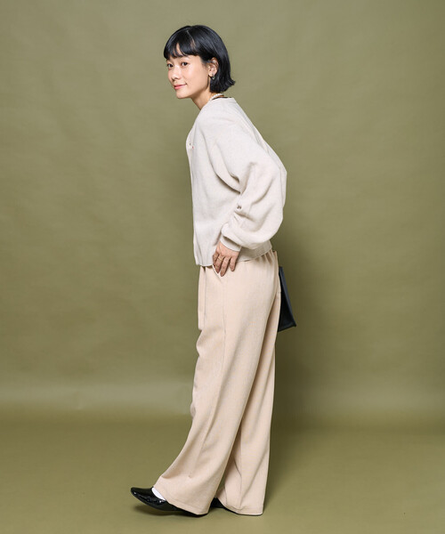 FREAK'S STORE（フリークスストア）の「ベロアライク コーデュロイ イージーパンツ（その他パンツ・レディース・ネイビー/ブラウン/オフホワイト/チャコールグレー・SMALL/MEDIUM）」の17枚目の写真