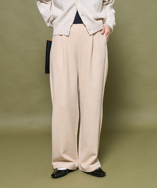 FREAK'S STORE（フリークスストア）の「ベロアライク コーデュロイ イージーパンツ（その他パンツ・レディース・ネイビー/ブラウン/オフホワイト/チャコールグレー・SMALL/MEDIUM）」の19枚目の写真