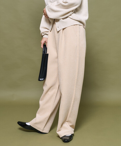 FREAK'S STORE（フリークスストア）の「ベロアライク コーデュロイ イージーパンツ（その他パンツ・レディース・ネイビー/ブラウン/オフホワイト/チャコールグレー・SMALL/MEDIUM）」の22枚目の写真