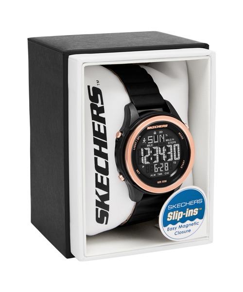 SKECHERS(スケッチャーズ)の「スケッチャーズ 腕時計 レディース デジタル シリコン SR6347(デジタル腕時計・レディース・ブラック・FREE)」の5枚目の写真