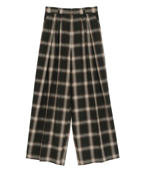 GARAGE OF GOOD CLOTHING（ガレージオブグッドクロージング）の「【日本製】オンブレチェック２タックワイドパンツ（その他パンツ・レディース・チェック・36）」の18枚目の写真