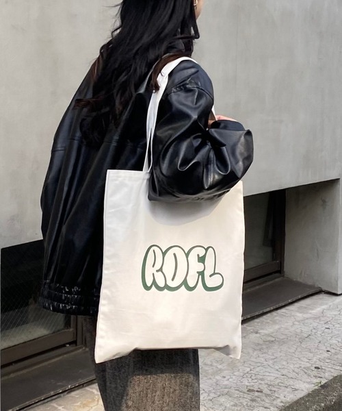 COLONY 2139(コロニートゥーワンスリーナイン)の「キャンバストートバッグ(トートバッグ・レディース・ブルー/グレー/アイボリー/ピンク/ホワイト/オレンジ・FREE)」の2枚目の写真