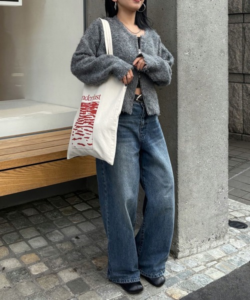 COLONY 2139(コロニートゥーワンスリーナイン)の「キャンバストートバッグ(トートバッグ・レディース・ブルー/グレー/アイボリー/ピンク/ホワイト/オレンジ・FREE)」の16枚目の写真