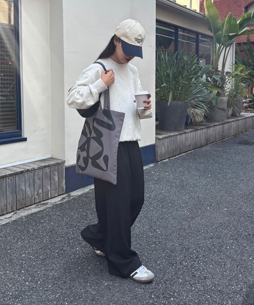 COLONY 2139(コロニートゥーワンスリーナイン)の「キャンバストートバッグ(トートバッグ・レディース・ブルー/グレー/アイボリー/ピンク/ホワイト/オレンジ・FREE)」の20枚目の写真