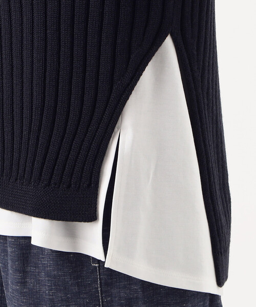 Gabardine K.T(ギャバジンケーティー)の「ソフトウール ワイドリブベスト(ニット/セーター・レディース・グレー・9号)」の15枚目の写真