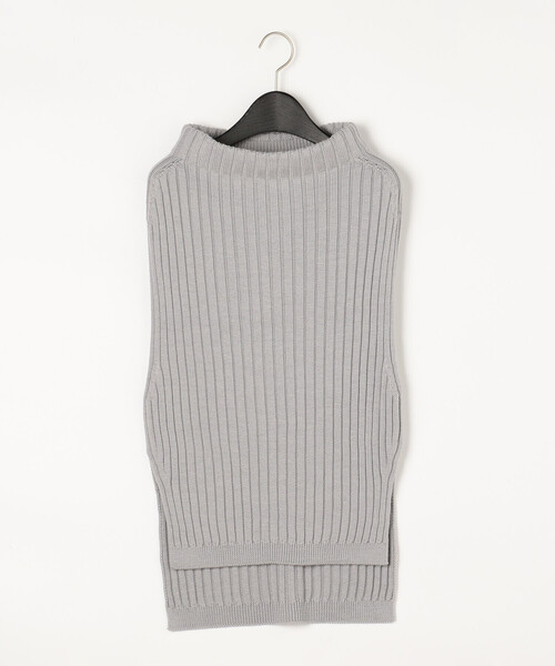 Gabardine K.T(ギャバジンケーティー)の「ソフトウール ワイドリブベスト(ニット/セーター・レディース・グレー・9号)」の20枚目の写真