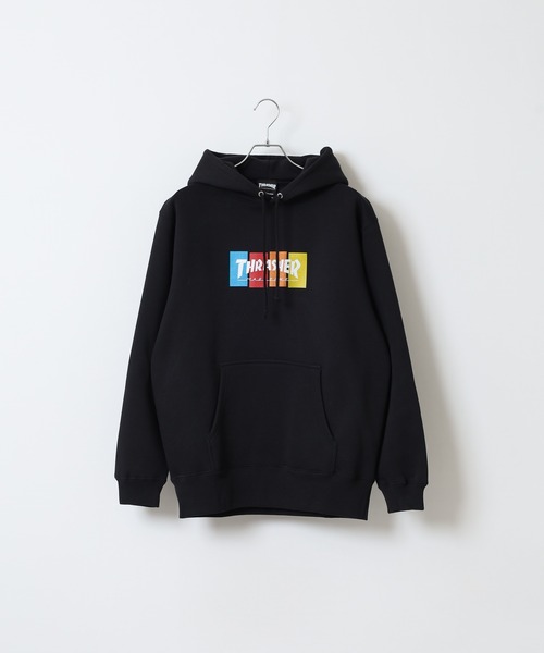 THRASHER(スラッシャー)の「THRASHER 4C BOX LOGO SWEAT L/S HOODIE 長袖スウェットプルオーバーパーカー(パーカー・メンズ・グレー/グレー系/ブラック/ブラック系・L/XL/M)」の17枚目の写真