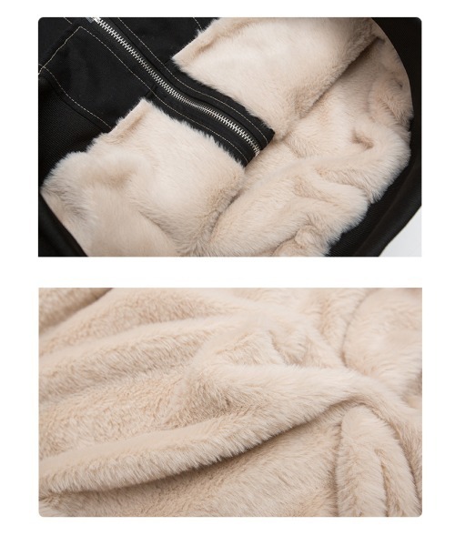 mushwear（マッシュウェア）の「ボリュームファーフード付きショートブルゾン（ブルゾン・メンズ・ブラック/ブラウン・LARGE/MEDIUM/X-LARGE）」の9枚目の写真