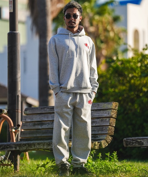 adamsJUGGLER（アダムスジャグラー）の「W/Rハートロゴプルパーカー（パーカー・メンズ・ブラック/グレー・M/XL）」の8枚目の写真