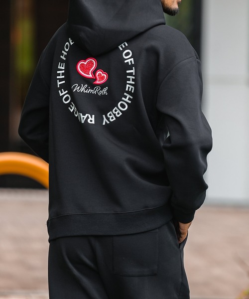 adamsJUGGLER（アダムスジャグラー）の「W/Rハートロゴプルパーカー（パーカー・メンズ・ブラック/グレー・M/XL）」の18枚目の写真