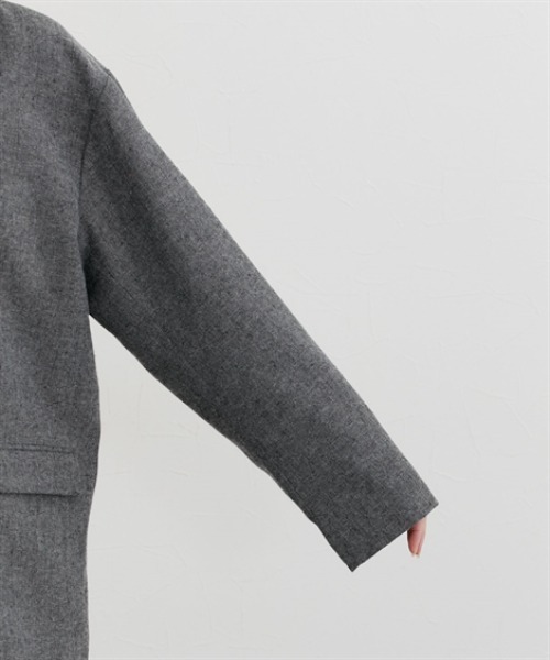 nissen（ニッセン）の「ツイード調テーラードジャケット（テーラードジャケット・レディース・ベージュ系/ブラック系・M/L/LL）」の15枚目の写真