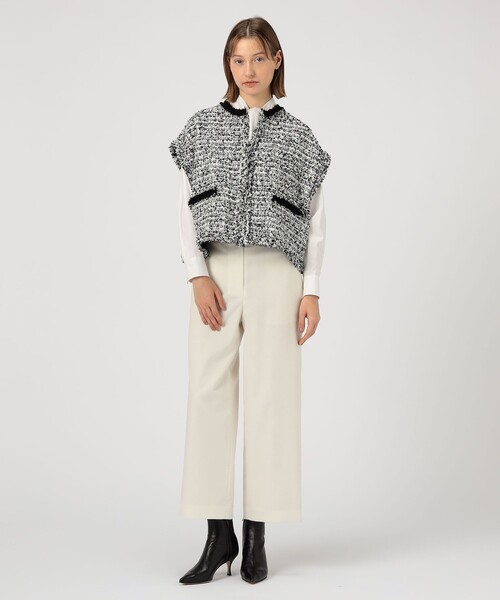 ファンシーツイード スクエアジレ（ベスト）｜TOMORROWLAND collection