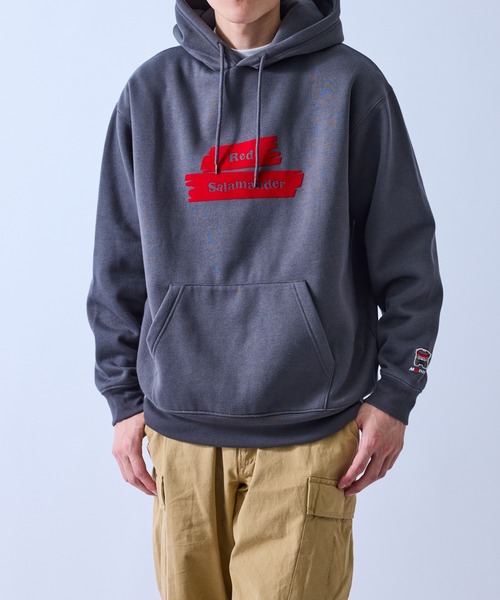  j.n.r.d（ジェー・エヌ・アール・ディー）の「【Red Salamander】裏起毛ロゴパーカー（パーカー・メンズ・チャコールグレー/グレー・L/LL/M）」の8枚目の写真