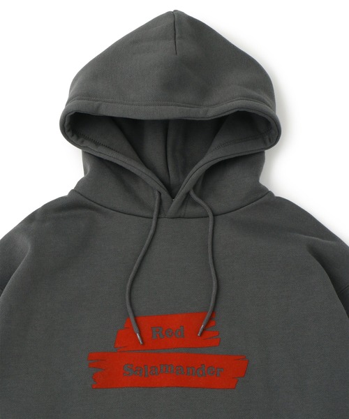  j.n.r.d（ジェー・エヌ・アール・ディー）の「【Red Salamander】裏起毛ロゴパーカー（パーカー・メンズ・チャコールグレー/グレー・L/LL/M）」の17枚目の写真