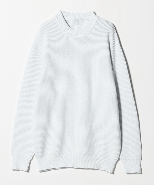 セール】ミドルゲージ アゼ クルーネックニット-ウォッシャブル-＜A