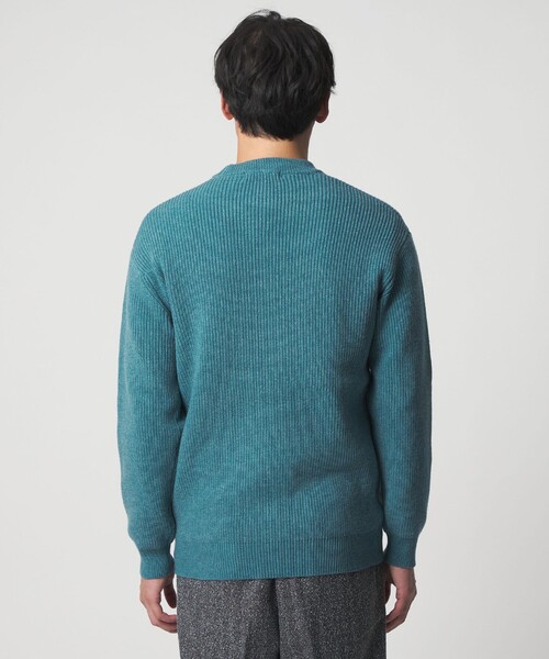 セール】ミドルゲージ アゼ クルーネックニット-ウォッシャブル-＜A