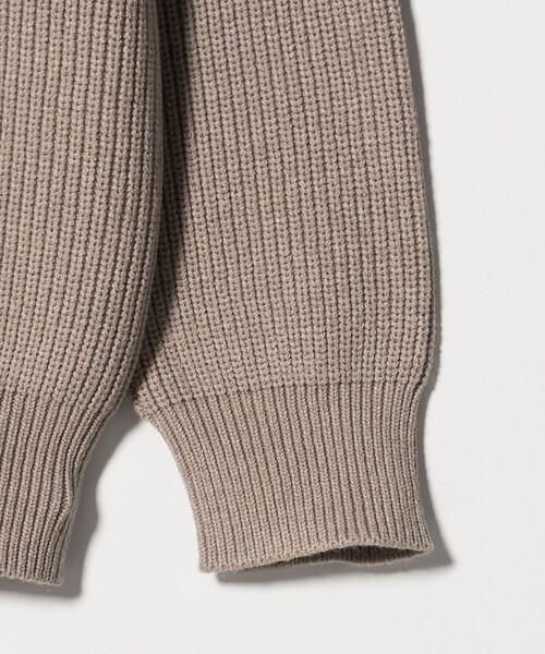 A DAY IN THE LIFE UNITED ARROWS(アデイインザライフユナイテッドアローズ)の「ミドルゲージ アゼ クルーネックニット-ウォッシャブル-<A DAY IN THE LIFE>(ニット/セーター・メンズ・ライトグレー/ベージュ/ブラック/ターコイズブルー系・S/M/L)」の13枚目の写真