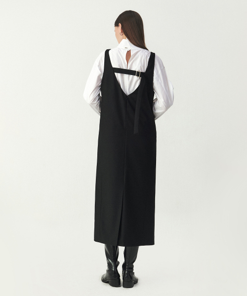 ARTID(アルティーダ)の「スリーブレスバックルワンピース_BLACK(ワンピース・レディース・ブラック・SMALL/MEDIUM)」の3枚目の写真