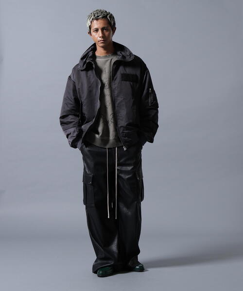 DANKE SCHON（ダンケシェーン）の「DankeSchon/ダンケシェーン/SATEN M-65（ミリタリージャケット・レディース・ブラック/カーキ・L/M）」の5枚目の写真