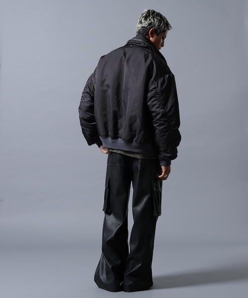 DANKE SCHON（ダンケシェーン）の「DankeSchon/ダンケシェーン/SATEN M-65（ミリタリージャケット・レディース・ブラック/カーキ・L/M）」の6枚目の写真