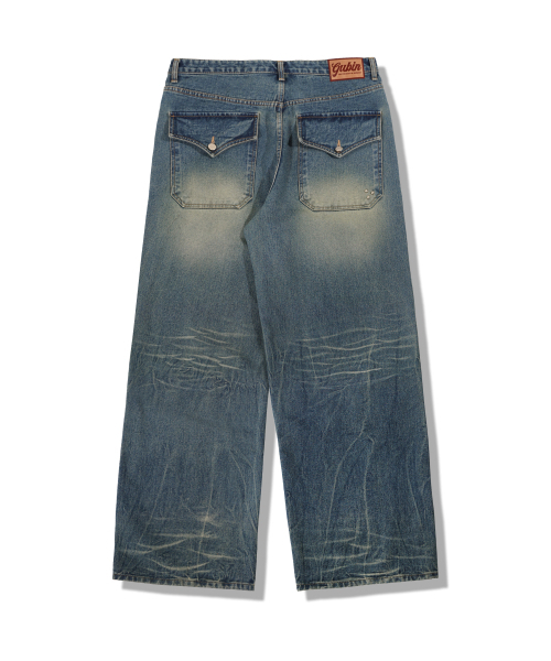GUBIN(グビン)の「カーブドダブルニデニムパンツ(デニムパンツ・レディース・その他・MEDIUM/LARGE)」の2枚目の写真