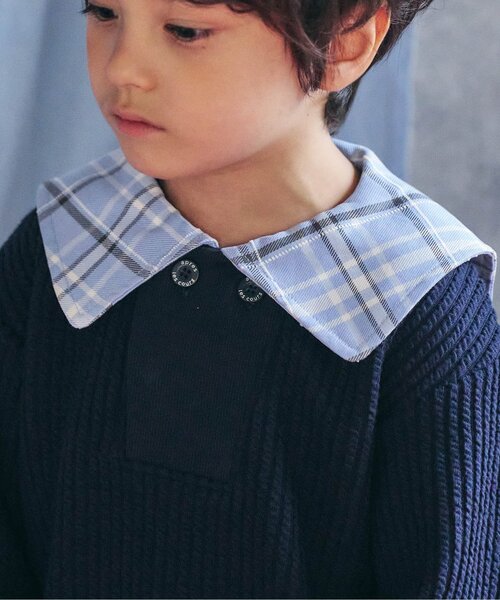 apres les cours（アプレレクール）の「【リンク】セーラーカラートップス（スウェット・キッズ・アイボリー/ネイビー・80/90/100/110/120/130）」の14枚目の写真