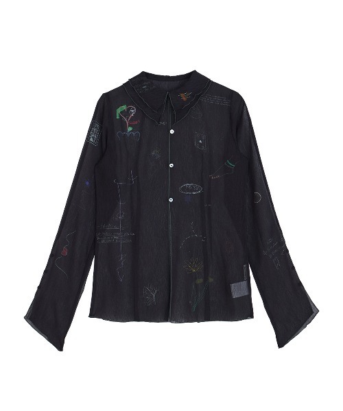 トップス Ameri UND ASSORT COLOR TATTOO SHEER TOP セール】UND ASSORT COLOR TATTOO SHEER TOP（シャツ/ブラウス