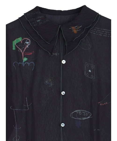 Ameri　UND ASSORT COLOR TATTOO SHEER TOP セール】UND ASSORT COLOR TATTOO SHEER TOP（シャツ/ブラウス