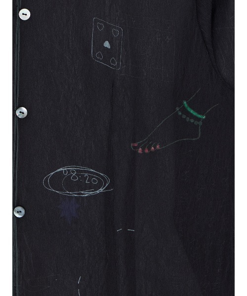 セール】UND ASSORT COLOR TATTOO SHEER TOP（シャツ/ブラウス