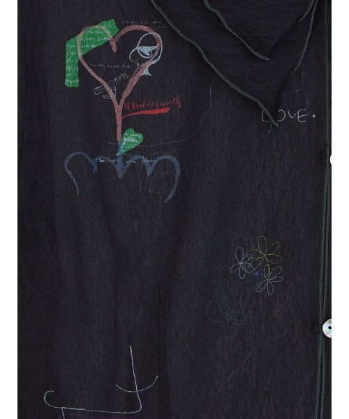 セール】UND ASSORT COLOR TATTOO SHEER TOP（シャツ/ブラウス