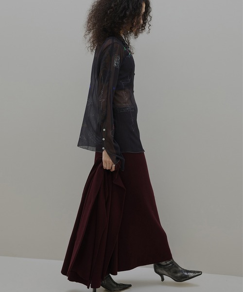Ameri（アメリ）の「UND ASSORT COLOR TATTOO SHEER TOP（シャツ