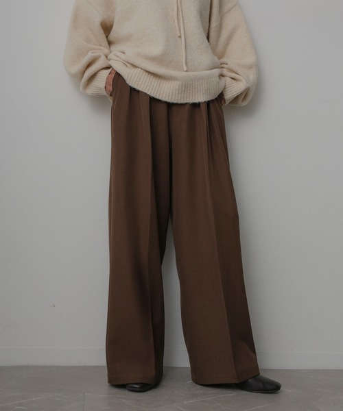 セール】ツイル タック パンツ(スラックス)|Floran(フローラン)の セール】ツイル タック パンツ(スラックス)|Floran(フローラン)の