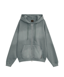 PIG BRUSHED HOOD ZIPUP [SKY BLUE]
