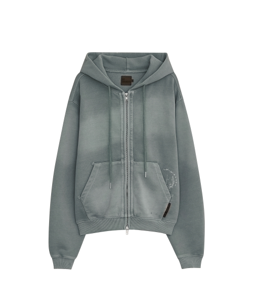 DEFGARMENTS（デフグラメンツ）の「PIG BRUSHED HOOD ZIPUP [SKY BLUE]（パーカー・レディース・その他・LARGE/SMALL）」の3枚目の写真