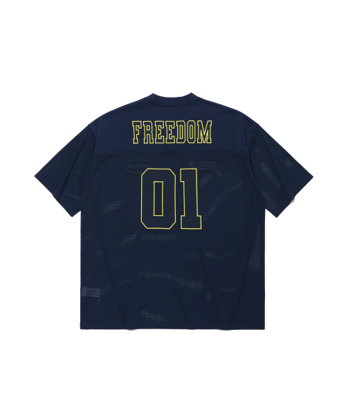 FREEDOM(フリーダム)の「メッシュラグビージャージ(ネイビー)(Tシャツ/カットソー・メンズ・その他・XX-LARGE/XXX-LARGE/XXXX-LARGE/LARGE/MEDIUM)」の2枚目の写真