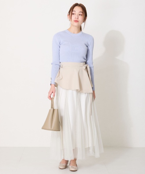 MISCH MASCH(ミッシュマッシュ)の「2wayバケツ型ショルダーバッグ(ハンドバッグ・レディース・ブラック/ベージュ/ピンク・フリ-)」の5枚目の写真