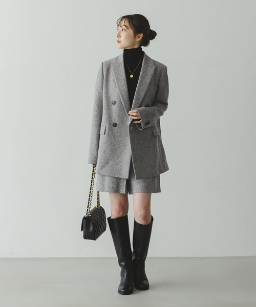 Noble（ノーブル）の「ネップツイードショートパンツ（その他パンツ・レディース・グレー/ブラウン・38/36）」の6枚目の写真