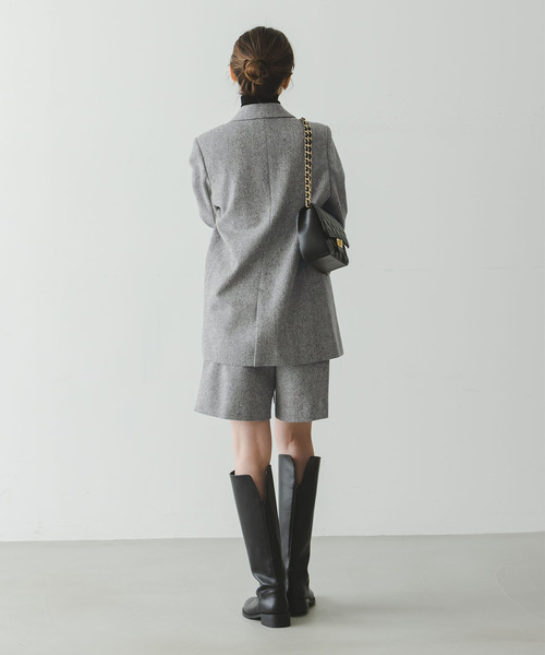 Noble（ノーブル）の「ネップツイードショートパンツ（その他パンツ・レディース・グレー/ブラウン・38/36）」の13枚目の写真